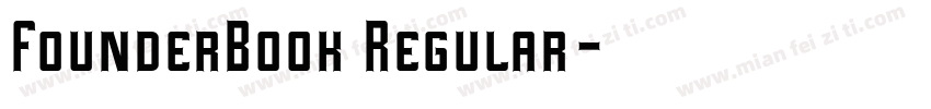 FounderBook Regular字体转换